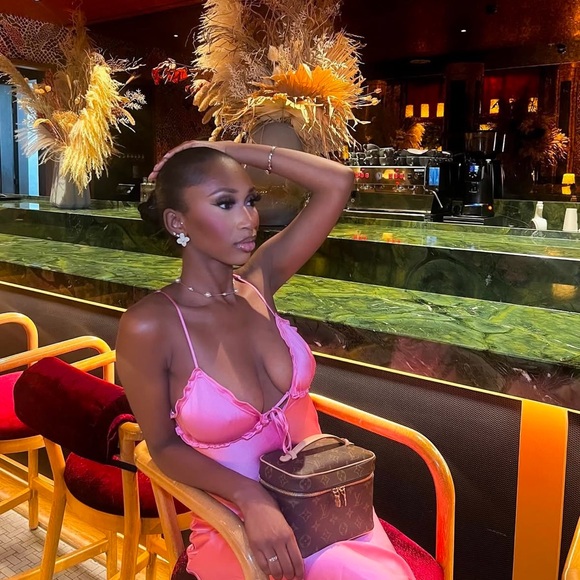 Zara long dress maxi hot pink satin lingerie evening party wedding holiday - Picture 15 of 16